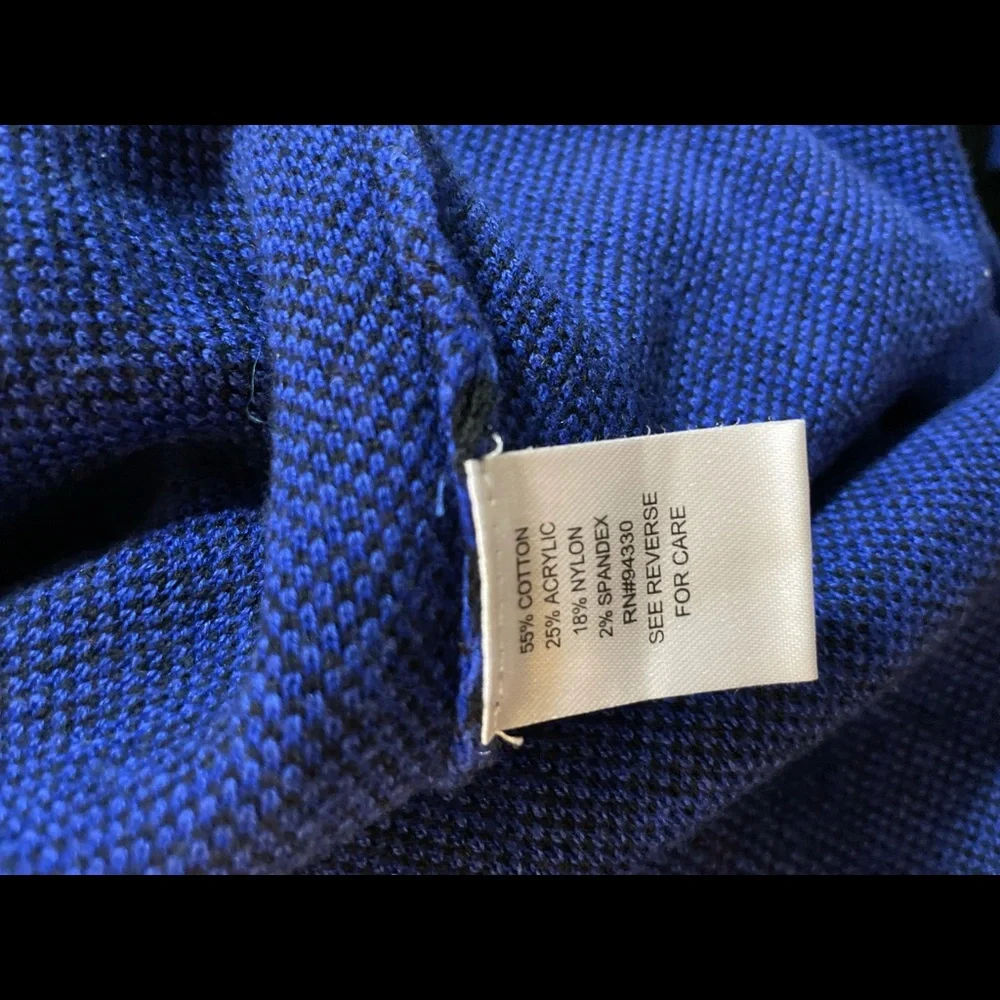 Black & Blue Baby Doll Dress. Size Medium. - Picture 4 of 4